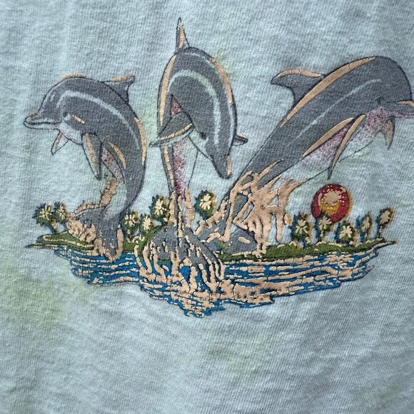 Costa Maya Mexico Vintage 80s Green beach dress Womens Medium Large - Picture 4 of 4